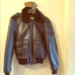 Faux Black Leather Jacket